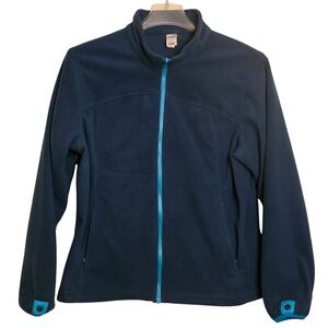 Decathlon Quechua Women's XL Blue Fleece Jacket Full Zip Outdoor Gorpcore